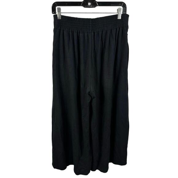 Ettiwa Anthropologie Wide Leg Flowy Pants Black Size XS Boho Cottage Button Fly - Picture 3 of 14